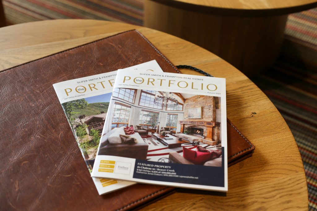 Luxury property magazine in Vail Colorado.